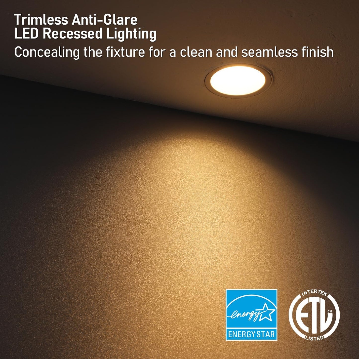 1-Inch LED Recessed Light, 9W, 600LM, 2700K-5000K, Dimmable, CRI 90+, ETL/Energy Star - Lumens Depot