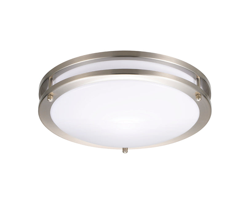 16" Dual-Ring LED Flush Mount Light with 5CCT Adjustable Selector - Lumens Depot