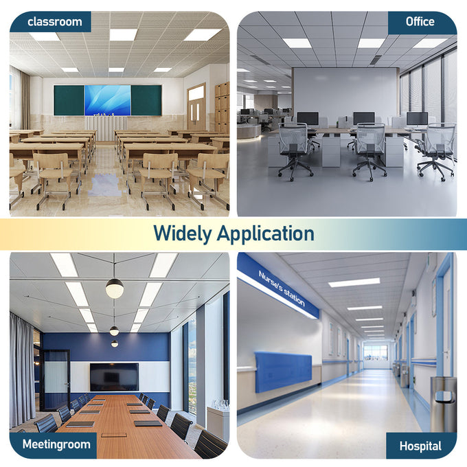 LED Ceiling Panel Light, 40W/30W/25W/20W/15W, 2x2, Selectable 5 Watts and 5 CCT, 5000 Lumens, Ultra-Thin Design - Lumens Depot