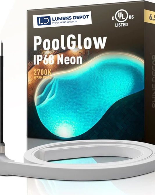 24V IP68 Underwater Led Strip Lights Submersible Warm White Neon Up to 9.84ft Depth