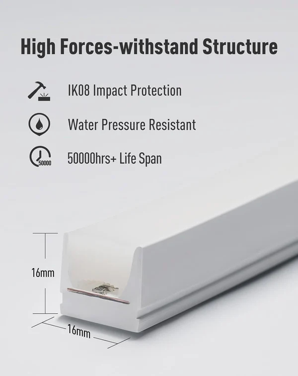 24V IP68 Underwater Led Strip Lights Submersible Warm White Neon Up to 9.84ft Depth - Lumens Depot