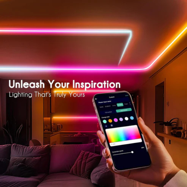 24V IP68 Waterproof RGBIC LED Strip Light With APP Control & Music Sync