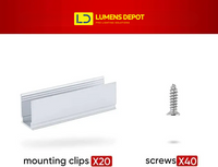 Extra Mounting Pack for 110V 10x20mm RGB Eco Neon Light