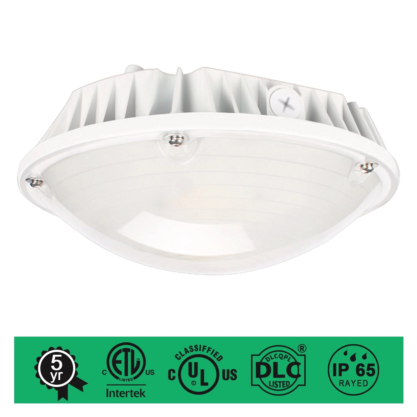 LED Canopy Light, 30W/40W/60W, 5000K, 7,500 Lumens, 120-277 VAC - Lumens Depot