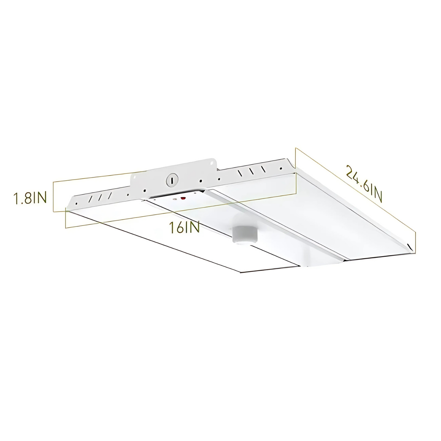 LED Linear High Bay Light, 2ft, 125W/115W/105W/95W, 4000K, 20,625 Lumens, 100-277 VAC