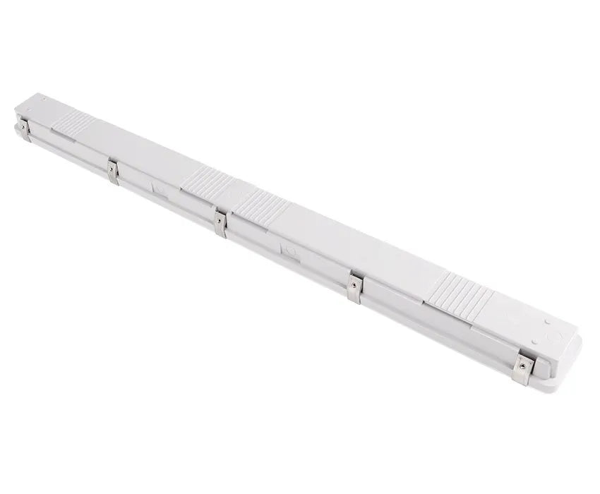 LED Tri-Proof Light – 60W/70W/80W Selectable Wattage – Up to 10,400lm – DLC 5.1 Standard – 3000K/4000K/5000K CCT Tunable – IP66 Waterproof – Impact & Dust Resistant – White Housing - Lumens Depot