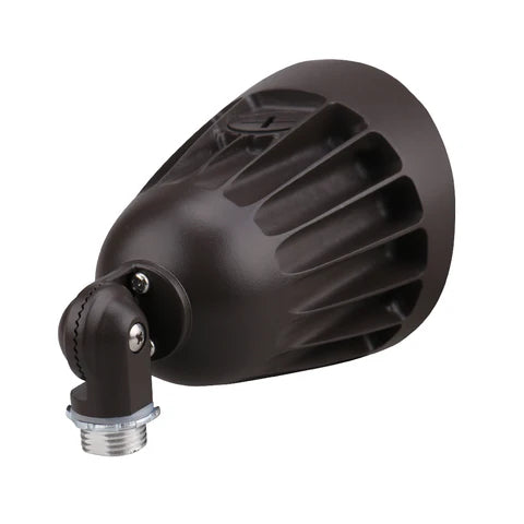 2nd Gen 25W LED Landscape Light - 3375 Lumens - 3000K-5000K CCT Adjustable - 120-277V - Ground Stake Mount - Bronze Housing - Lumens Depot