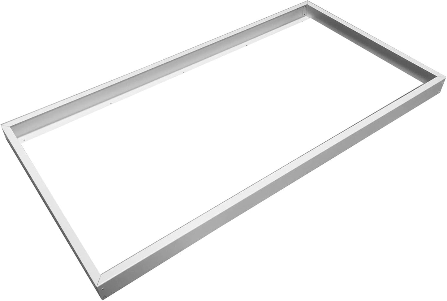2x4 Surface Mount Kit for LED Flat Panel Light, Aluminum Ceiling Frame (24x48x3.13 inches) for Edge-Lit & Backlit Panels - Lumens Depot