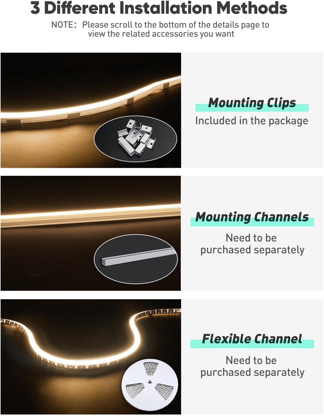 120V 3D Bend Neon Flex LED Strip Light – Flexible Top & Side Bend, 2800K Warm White, High-Voltage Decorative Lighting - Lumens Depot