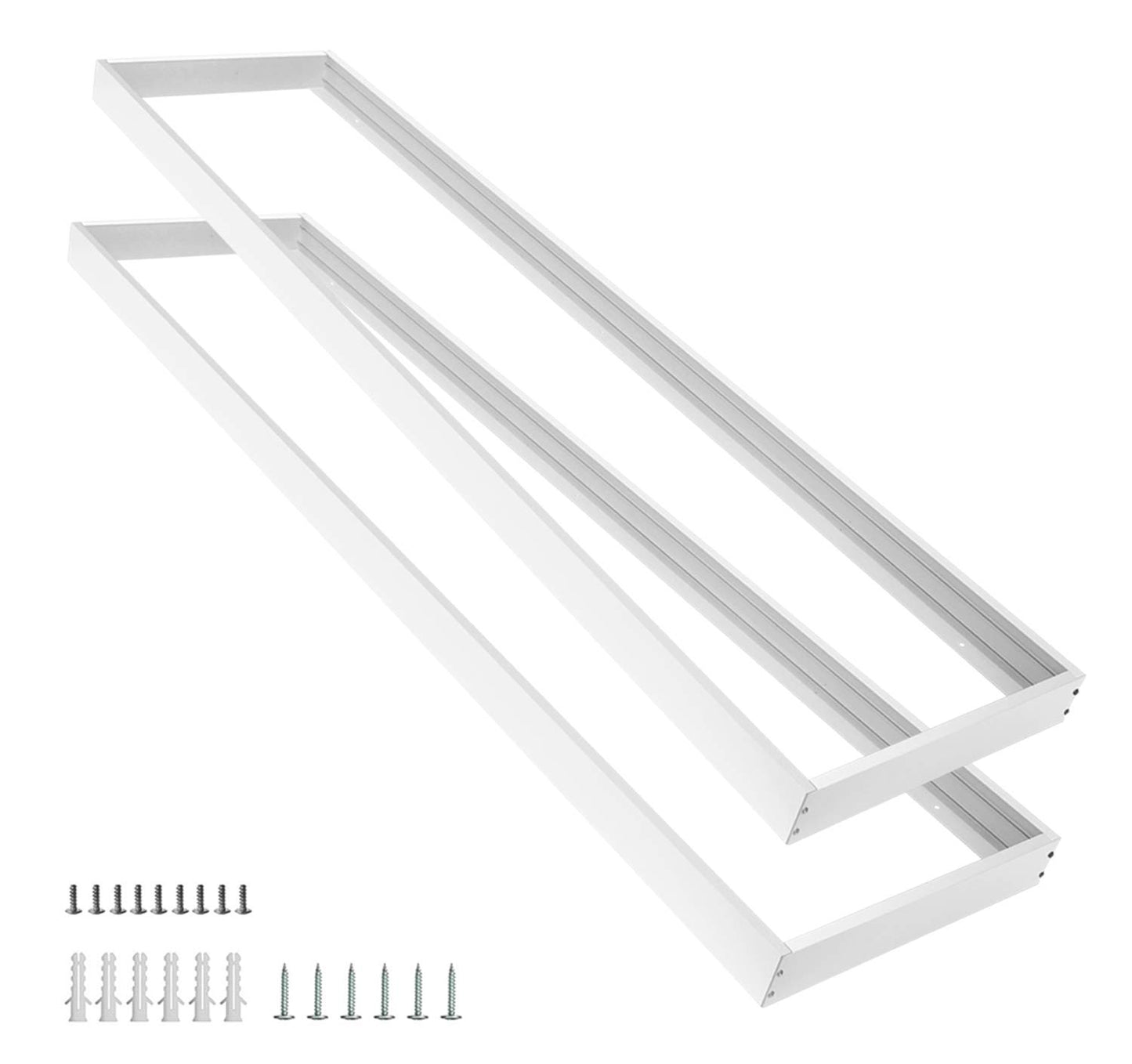 Aluminum Surface Mount Kit for LED Flat Panels, 1x4, Edge-Lit & Back-Lit - Lumens Depot