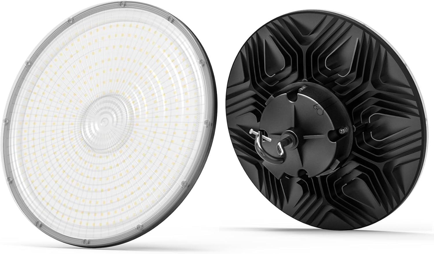 300W/240W/200W UFO LED High Bay Light, 5000K, UL & DLC Listed, 0-10V Dimmable, IP65, Commercial Warehouse Lighting Fixture, AC100-277V - Lumens Depot