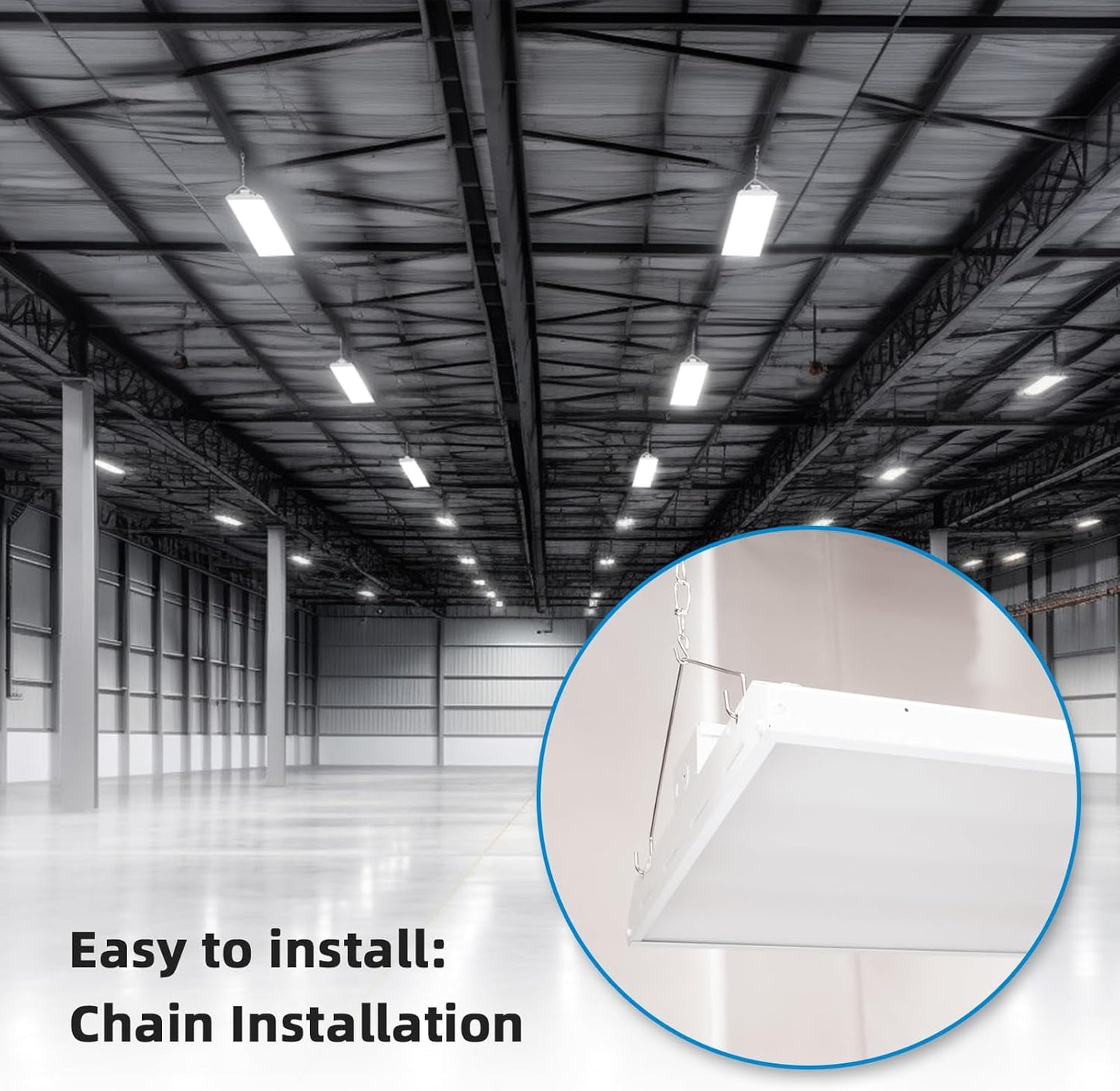 LED Linear High Bay Light, 2ft, 155W, CCT 5000K, 20,925 Lumens, 120-277 VAC - Lumens Depot