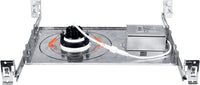 New Construction Mounting Plate for LED Recessed Lighting Kits, Adjustable Hanger Bars, Round Hole (2-3-4-6 Inch) Compatibility, Shallow Housing Support