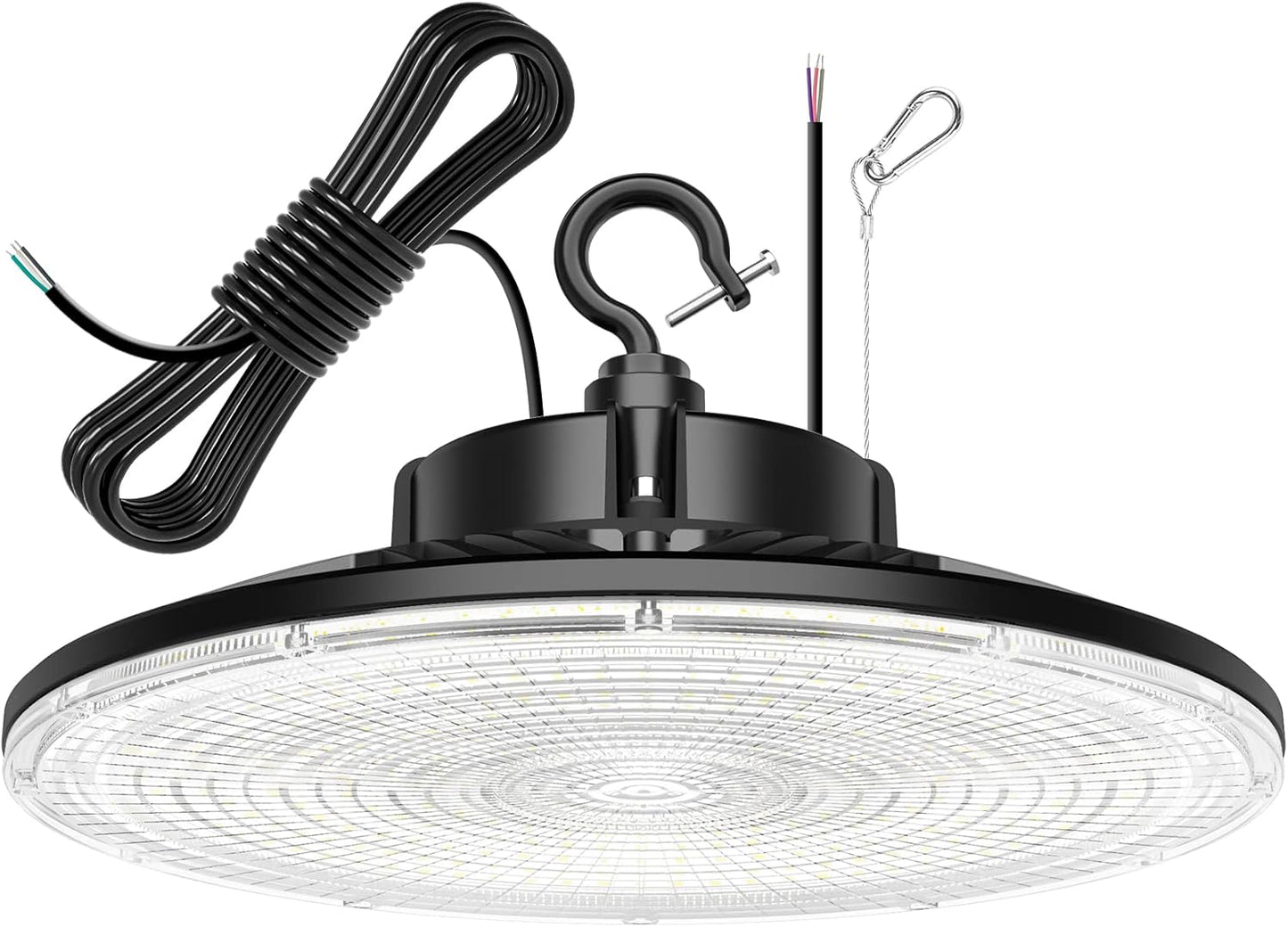 150W UFO LED High Bay Light, 22,500LM, Dimmable 0-10V, 5000K, IP65 Waterproof Warehouse Lighting Fixture - Lumens Depot