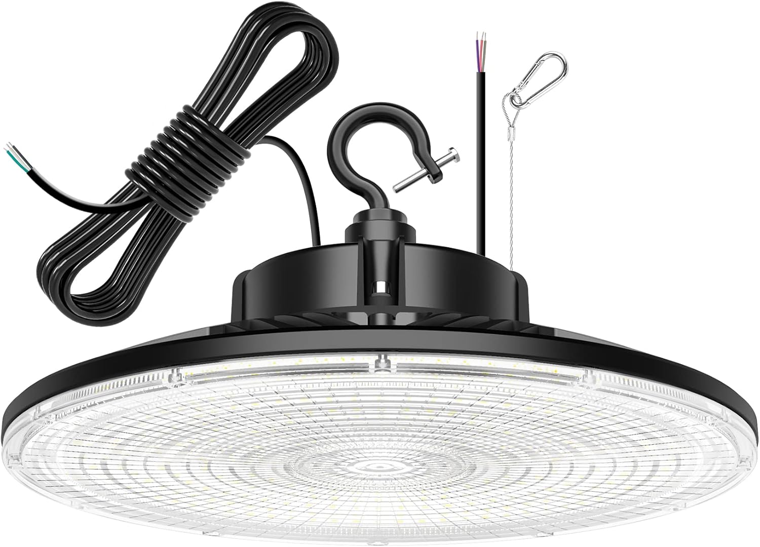 300W/240W/200W UFO LED High Bay Light, 5000K, UL & DLC Listed, 0-10V Dimmable, IP65, Commercial Warehouse Lighting Fixture, AC100-277V - Lumens Depot