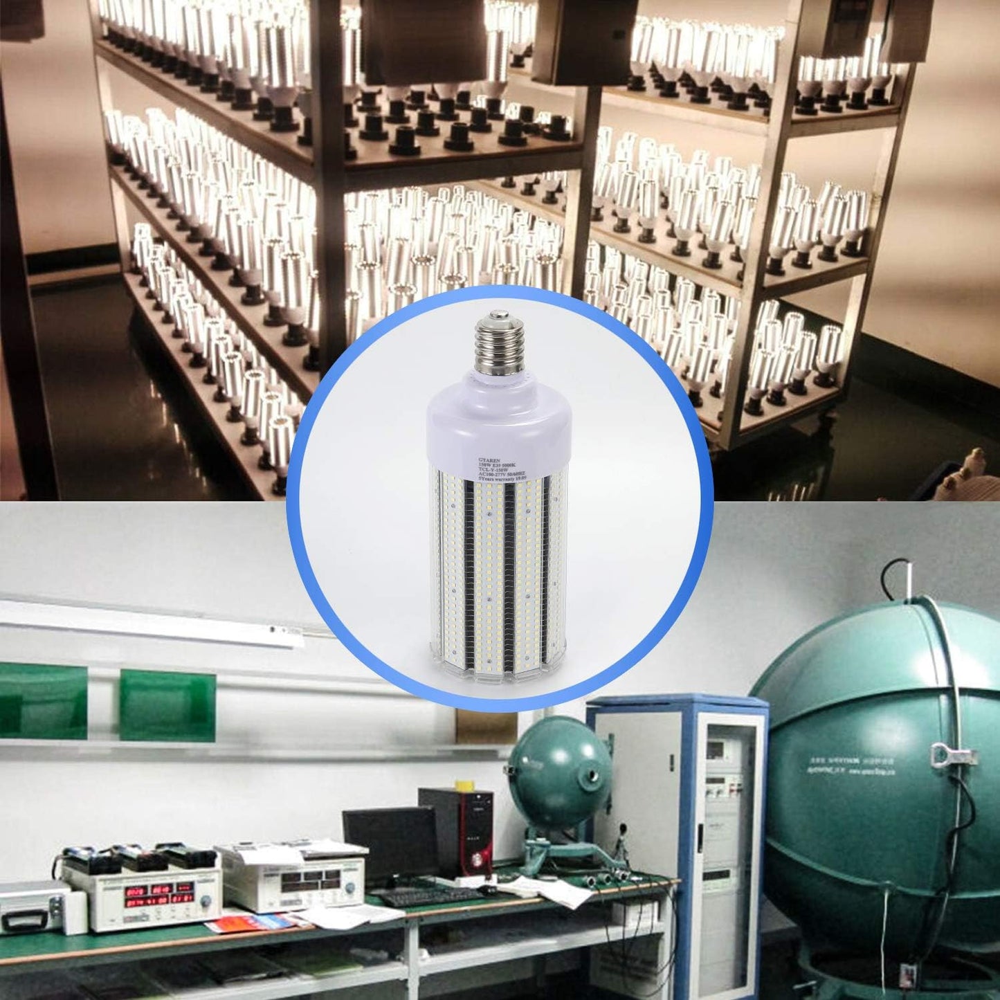 LED Corn Bulb, 125W, 400W HID Replacement, 17,500 Lumens, 5000K Daylight, E39 Base, 100-277 VAC - Lumens Depot