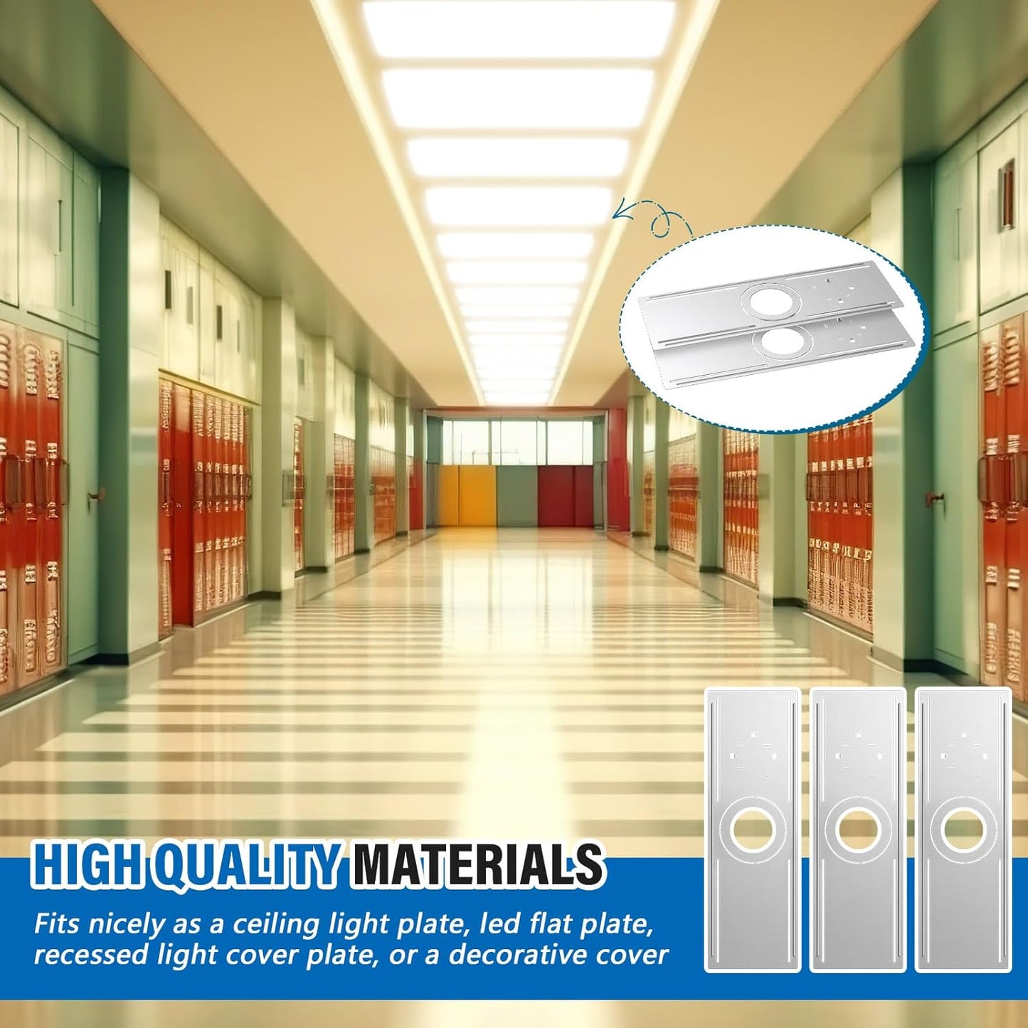 New Construction Mounting Plate for 4”/6”/8” Canless Downlights, Slim Downlight Rough-In Plate with Notches, Durable Metal Light Mounting Plate - Lumens Depot