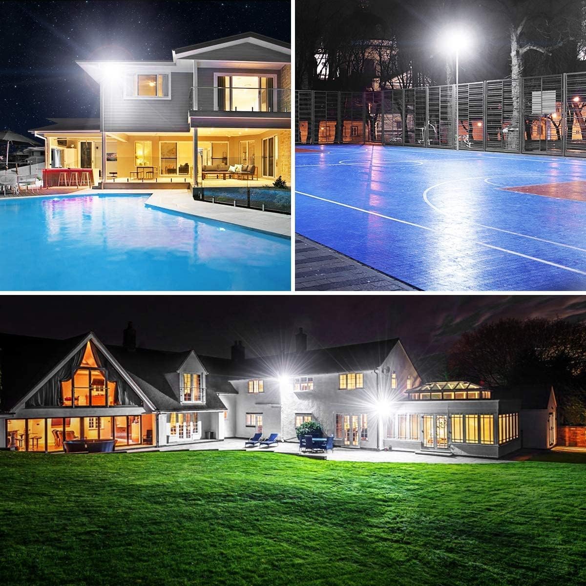 LED Flood Light with Wattage & CCT Selector, 80/90/100W, 9100-11700LM, 120-277V, UL/DLC Certified - Lumens Depot