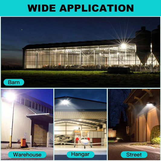 80W LED Barn Light with Photocell, 9600LM, 5000K Daylight, IP65 Waterproof, Wall Mount Outdoor Farm Security Light (100-277V AC) - Lumens Depot