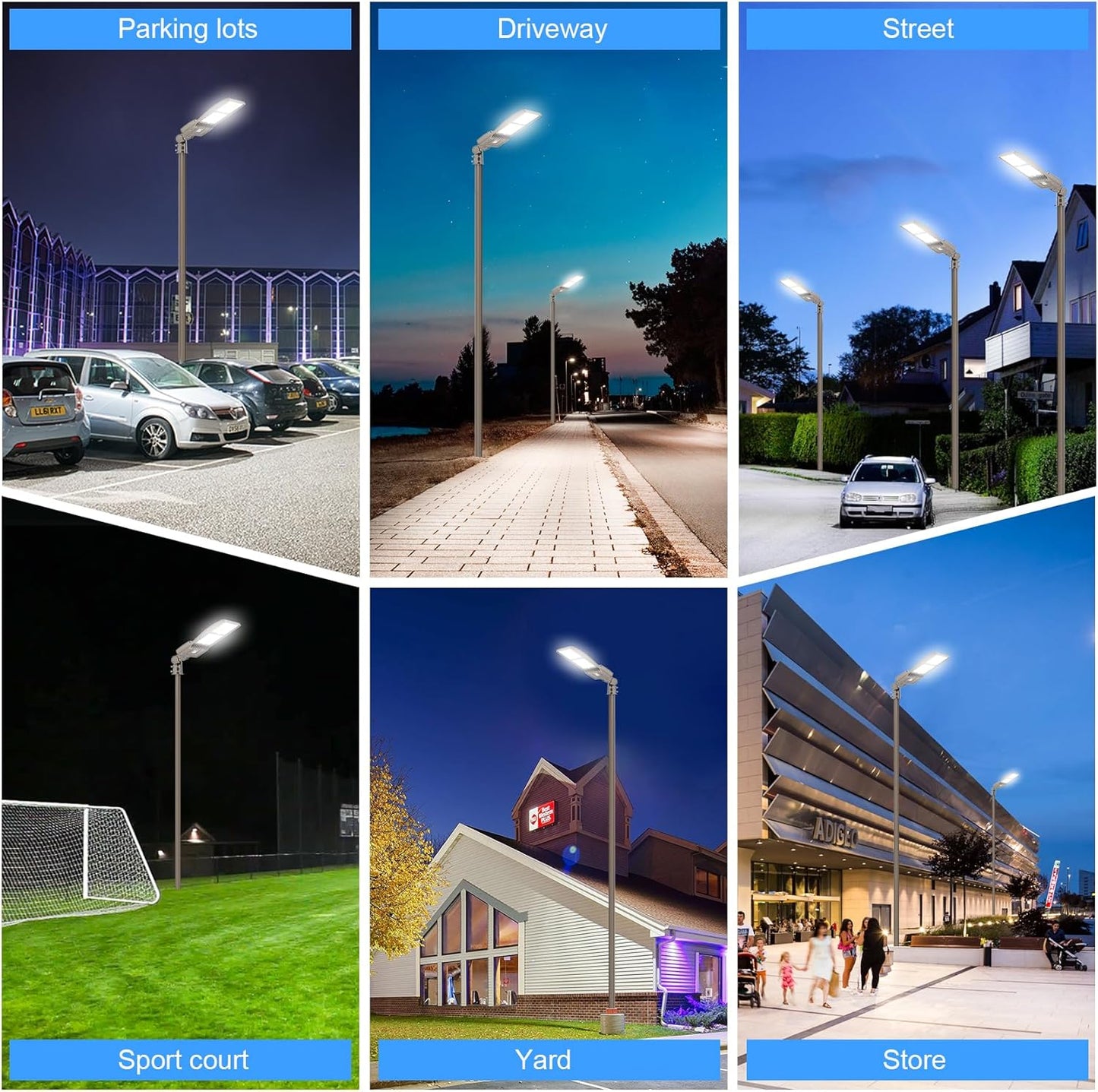 400W LED Parking Lot Light, 5000K 56,879LM, ETL Listed, IP65 Waterproof, Built-in Photocell, Slip Fitter Mount, 277-480V Outdoor Parking Lot & Area Lighting - Lumens Depot