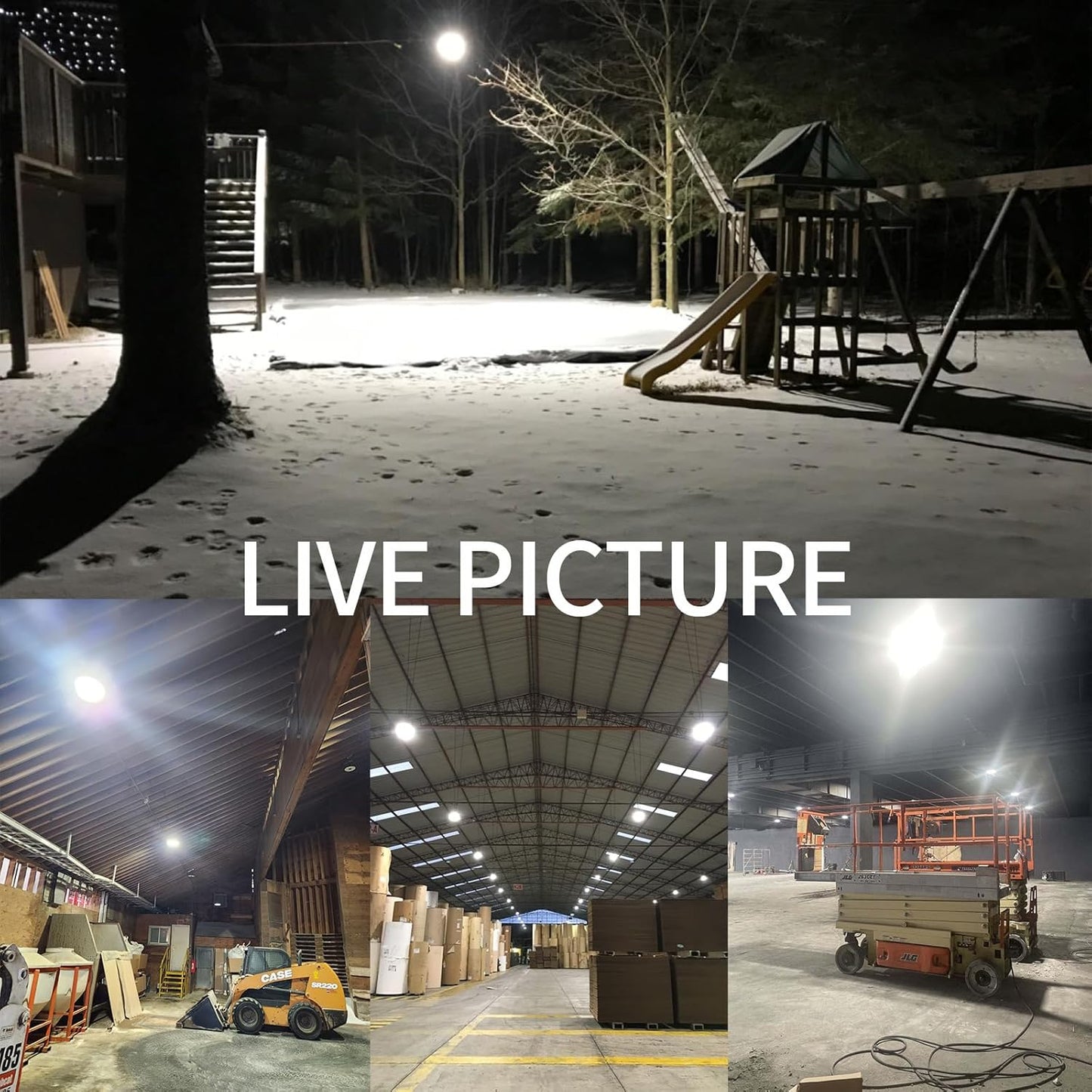 150W UFO LED High Bay Light, 22,500LM, Dimmable 0-10V, 5000K, IP65 Waterproof Warehouse Lighting Fixture - Lumens Depot
