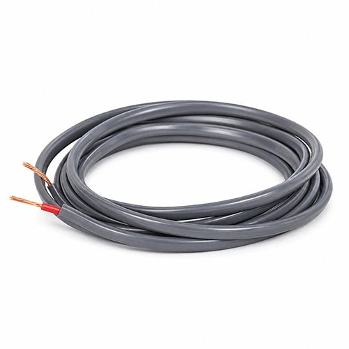 Black AC Electric Cable – 6ft Length - No Plug - Flexible Power Wire for Custom Applications