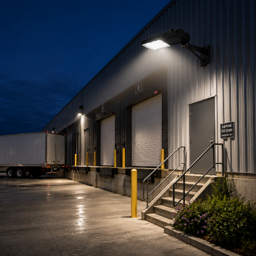 LED Area Light, Selectable 170W/200W/220W/240W and CCT, 36,000 Lumens, 120-277 VAC, Shorting Cap Included