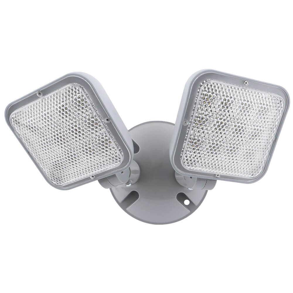 LED Emergency Light, 2 Remote Head Lamp 1.2W, 4000K, 120-277 VAC - Lumens Depot