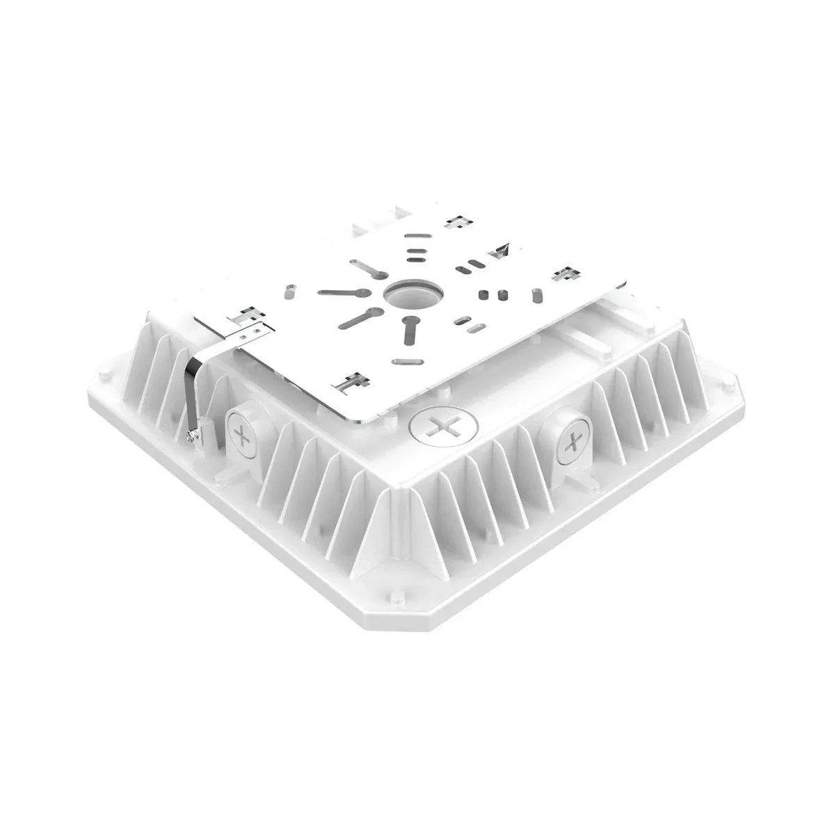 LED Canopy Light - Built-in Photocell, Adjustable 60W/48W/36W and CCT 3000K/4000K/5000K, 8,400 Lumens, 100-277 VAC