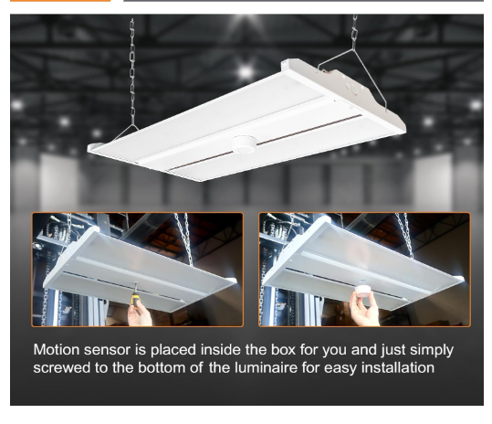 LED Linear High Bay Light, 2ft, 210W, CCT 5000K, 28,350 Lumens, 120-277 VAC - Lumens Depot