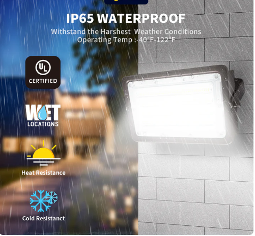LED Flood Light with Wattage & CCT Selector, 80/90/100W, 9100-11700LM, 120-277V, UL/DLC Certified - Lumens Depot