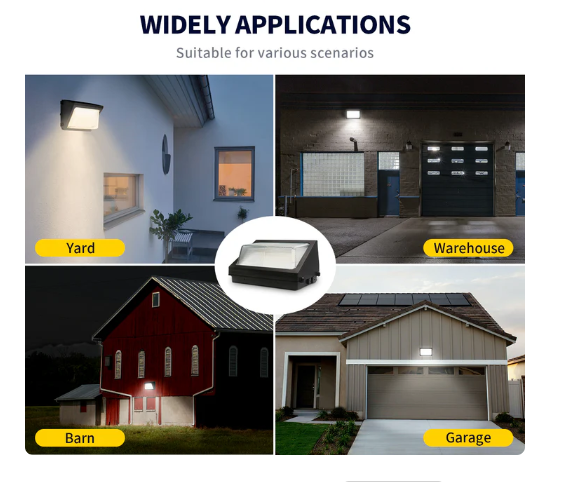 60W LED Wallpack, Selectable Wattage & CCT, 5600-8400LM, 120-277V, UL/DLC Listed - Lumens Depot