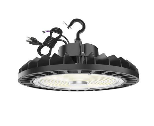 LED UFO High Bay Light, Selectable Watt 150W/200W/240W and CCT 5000K, 36,000 Lumens, 277-480 VAC - Lumens Depot
