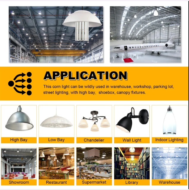 LED Corn Bulb, 125W, 400W HID Replacement, 17,500 Lumens, 5000K Daylight, E39 Base, 100-277 VAC - Lumens Depot