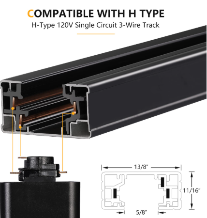 Floating Canopy Feed for Track Lights - Lumens Depot