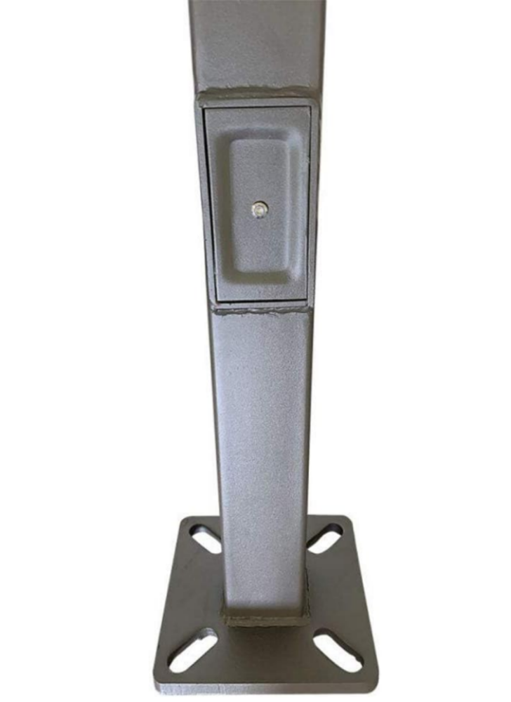 Square Light Pole - Steel, 4 inch, 15ft