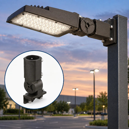 Slipfitter Mount for ALH - Adjustable Pole Tenon Mount Bracket for LED Area Lights