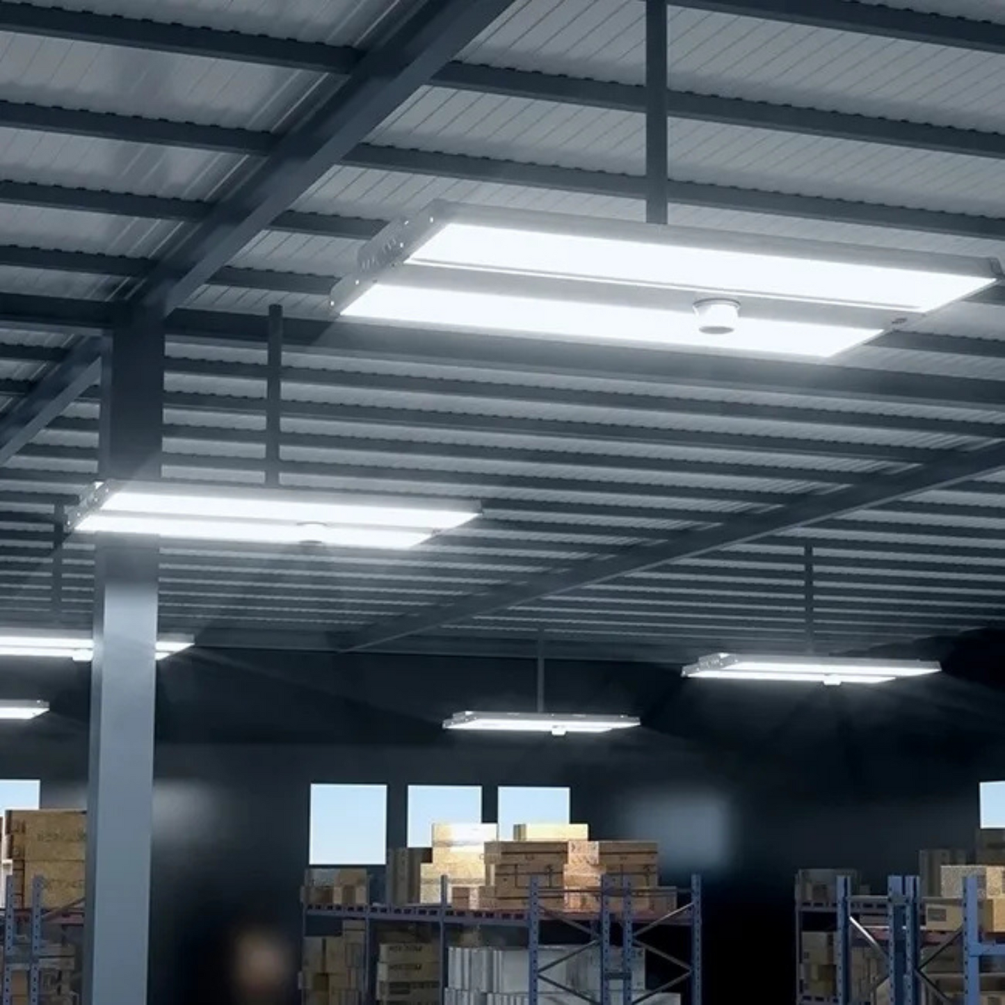 LED Linear High Bay Light, 4ft, 210W/190W/170W/150W, CCT 4000K, 34,650 Lumens, 120-277 VAC