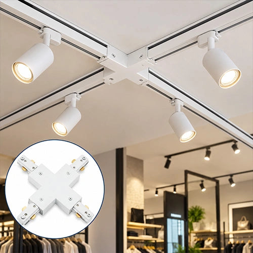 "X" Connector for Track Lights - Lumens Depot