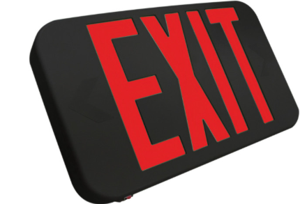 LED Compact Thermoplastic Exit Sign - 120/277V - Lumens Depot