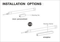 8-Pack 3.3FT Aluminum Track for 110V LED Neon Light (Single Color)