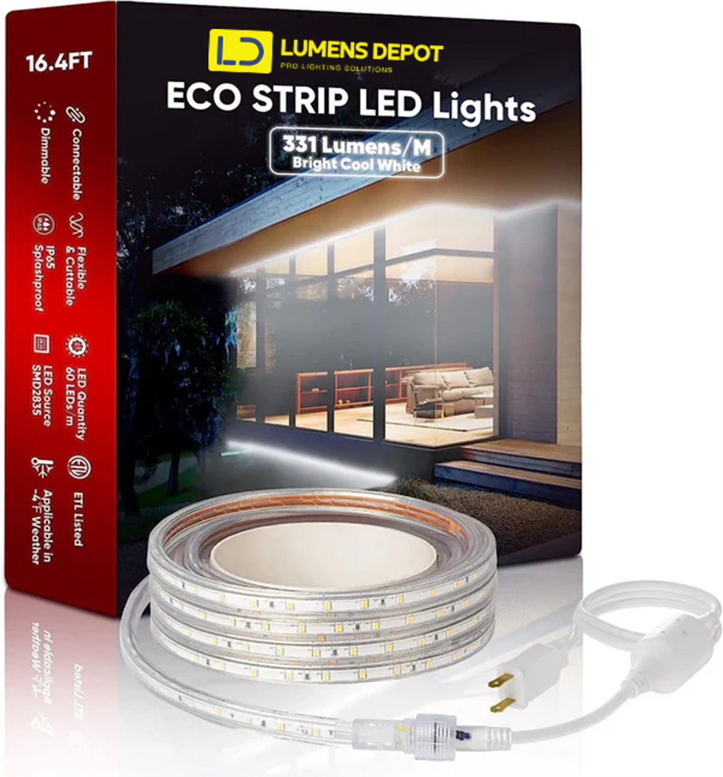 3.3FT Aluminum Track Channel for 110V LED Strip Lights (6x10mm & 7.5x11.5mm) - Lumens Depot