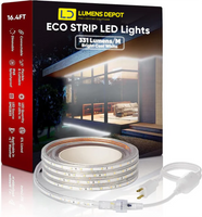 3.3FT Aluminum Track Channel for 110V LED Strip Lights (6x10mm & 7.5x11.5mm)