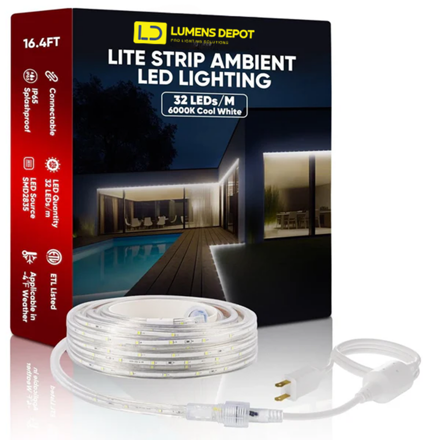 3.3FT Aluminum Track Channel for 110V LED Strip Lights (6x10mm & 7.5x11.5mm) - Lumens Depot