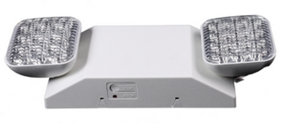 Dual LED Emergency Light with Battery Backup - Dual Voltage, 2.4W, 90-Minute Operation - Lumens Depot