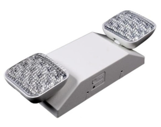 Dual LED Emergency Light with Battery Backup - Dual Voltage, 2.4W, 90-Minute Operation - Lumens Depot
