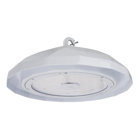 150W NSF LED UFO High Bay Light - 22500 Lumens - 5000K - 120-277V - IP69 Waterproof - PC Lens - UL & DLC Listed - White Housing