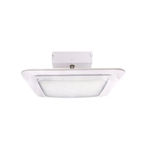 2nd Gen 180W LED Canopy Light – White Housing - High Lumen Output - IP65 Waterproof - UL & DLC Listed - Lumens Depot