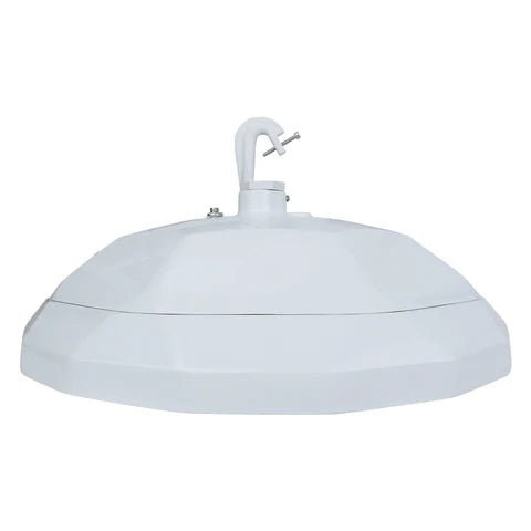 150W NSF LED UFO High Bay Light - 22500 Lumens - 5000K - 120-277V - IP69 Waterproof - PC Lens - UL & DLC Listed - White Housing - Lumens Depot