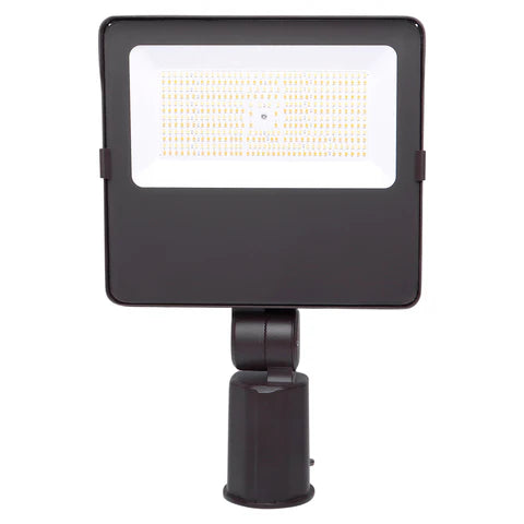 Adjustable Wattage LED Flood Light – 90W/125W/155W - Slip Fitter Mount - Bronze Housing, High Lumen Outdoor Security & Area Lighting - Lumens Depot